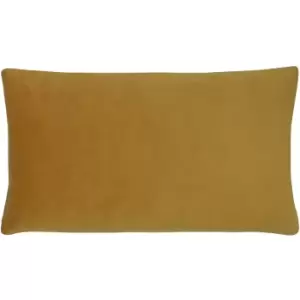 image of Sunningdale Velvet Rectangular Cushion Saffron