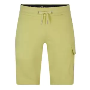 image of Calvin Klein Jeans Badge Cargo Hwk Short - Yellow