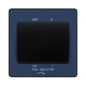 Image of BG Evolve Matt Blue Fan Isolator Switch 10A Triple Pole - PCDDB15B