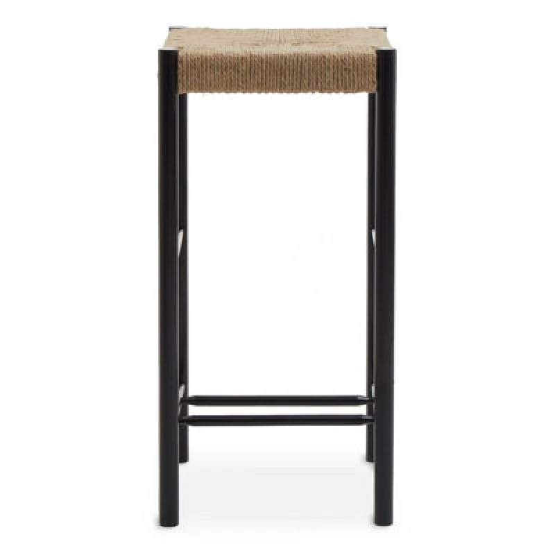 Image of Orsina Handwoven Bar Stool, Durable And Comfortable Contemporary Counter Stool, Easy To Maintain Lounge Stool