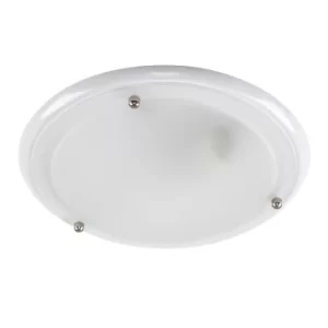 Image of IP44 Flush Ceiling Light in White