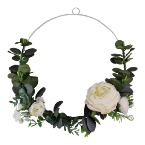 image of Wall Hanging Floral Decoration 26x26cm