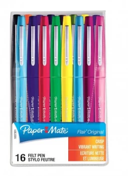 image of Paper Mate Flair Felt Tip Assorted PK16