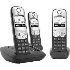 Image of Gigaset A690A Trio DECT/GAP Cordless analogue Answerphone Black