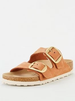 image of Birkenstock Arizona Double Strap Big Buckle Flat Sandal - Brandy, Brandy, Size 7, Women