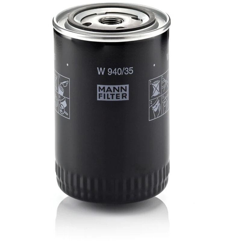 Image of MANN-FILTER W 940/35 Oil filter Spin-on Filter, with one anti-return valve Oil Filter (7)
