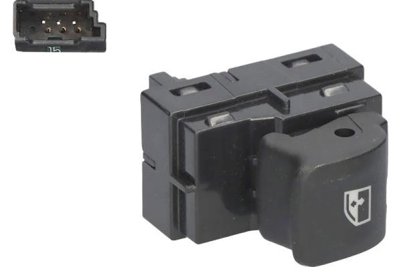 Image of Alfa e-Parts AF00493 Switch, window winder Right Rear Plastic Switch,window winder (1761)