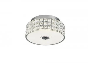 image of Round Ceiling 18W 1050lm LED 4000K Polished Chrome, Crystal