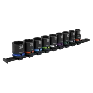 Image of Impact Socket Set9 Piece 1/2" Square Drive Metric