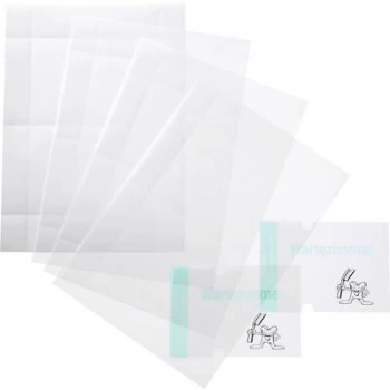 Image of Durable CRYSTAL SIGN Inserts for item no. 4822 10 sheets 20 inserts