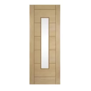 Image of Ladder Oak Clear Glazed Interior Door 1981 x 762mm