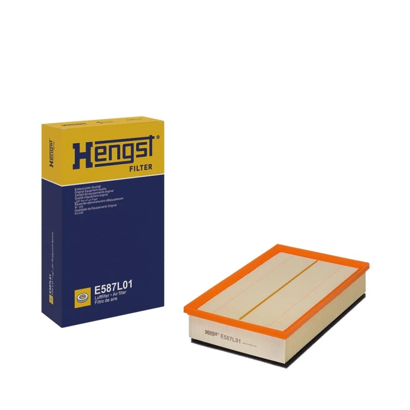 Image of HENGST FILTER E587L01 Air filter Filter Insert Air Filter (8)