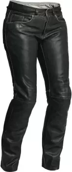 Image of Halvarssons Seth Ladies Motorcycle Leather Pants, black, Size 36 for Women, black, Size 36 for Women