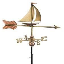 image of Espira Sail Boat Cottage Copper Weathervane