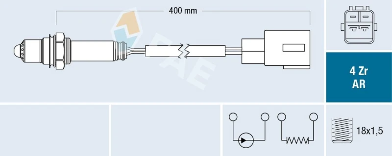 Image of FAE Lambda sensor FAE 75603