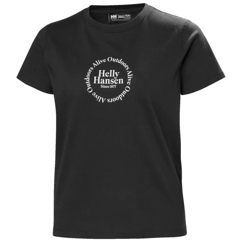 Image of Helly Hansen Womens T-Shirt Helly Hansen Core Graphic 2.0 Noir Female L