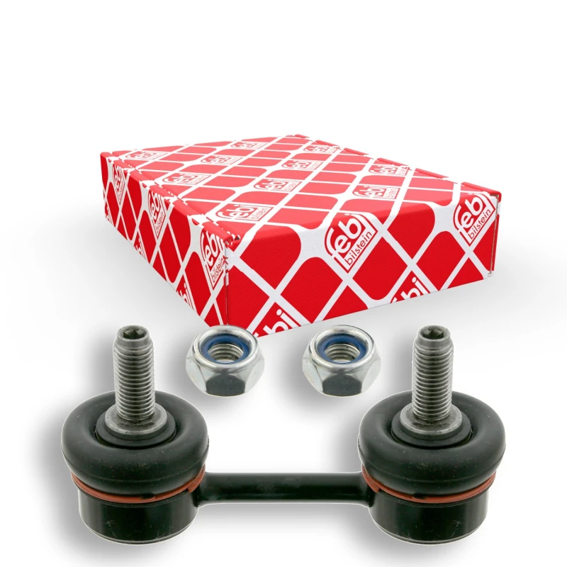 Image of FEBI BILSTEIN 27983 Anti-roll bar link OE Turbo NEW, Rear Axle Right Steel Link Stabiliser (3229)