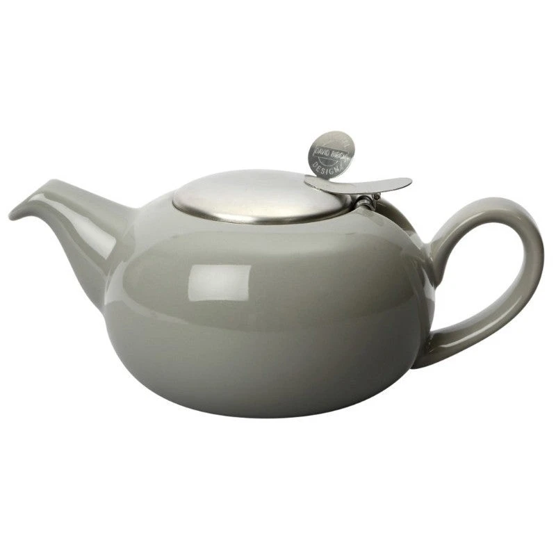 Image of London Pottery Ceramic Pebble Teapot, Gloss Black, Four Cup - 900ml Boxed Black