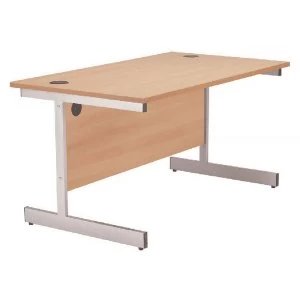 Image of Jemini Beech 1200mm Rectangular Cantilever Desk KF838075