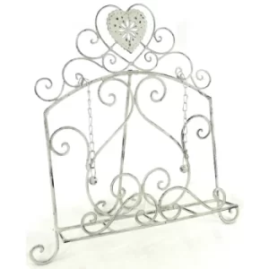 Image of Grey Heart Cookery Book Holder