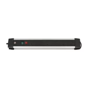 Image of Brennenstuhl Premium-Alu-Line 6 Gang Extension Lead with 3 Metre Heavy Duty Cable