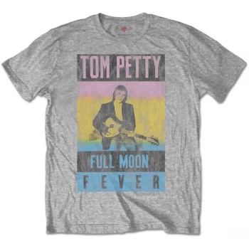 Image of Tom Petty & The Heartbreakers - Full Moon Fever Unisex Medium T-Shirt - Grey