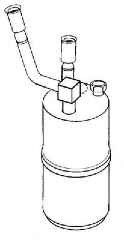 Image of NRF 33051 Receiver Drier EASY FIT Aluminium, with seal ring, with gaskets/seals Aluminium Dryer,air conditioning (851)
