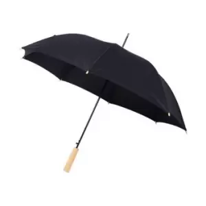 image of Avenue Alina 23" Auto Open Recycled PET Umbrella (One Size) (Solid Black)