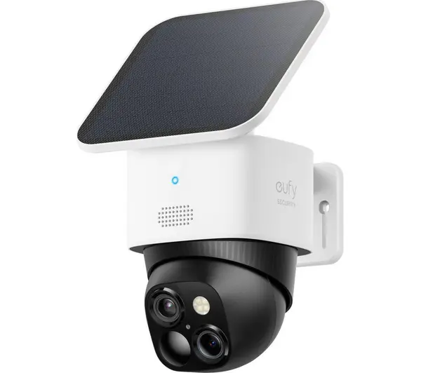 Image of EUFY SoloCam S340 3K WiFi CCTV Camera with Solar Panel - 8GB, White