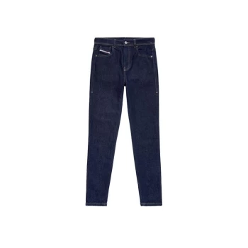 Diesel Slandy High Waisted Skinny Jeans - Dark Blue 01