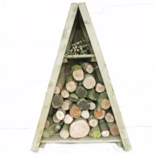 Image of Shire Small Triangular Log Store Tongue and Groove