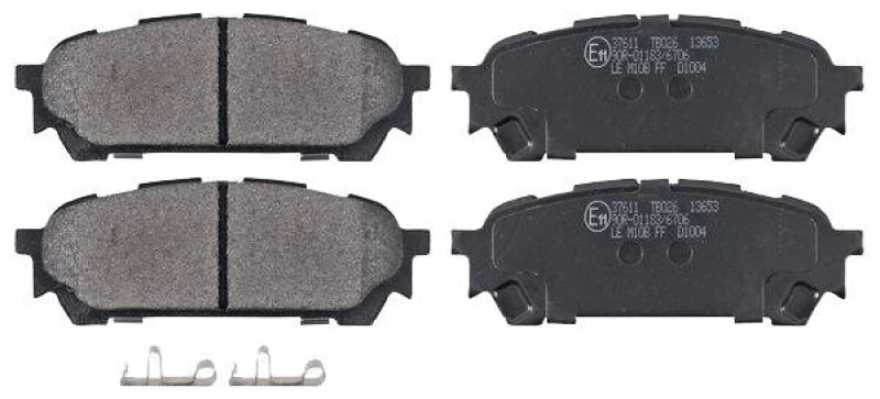 Image of A.B.S. 37611 Brake pad set with acoustic wear warning Brake Pad Set,disc brake (402)