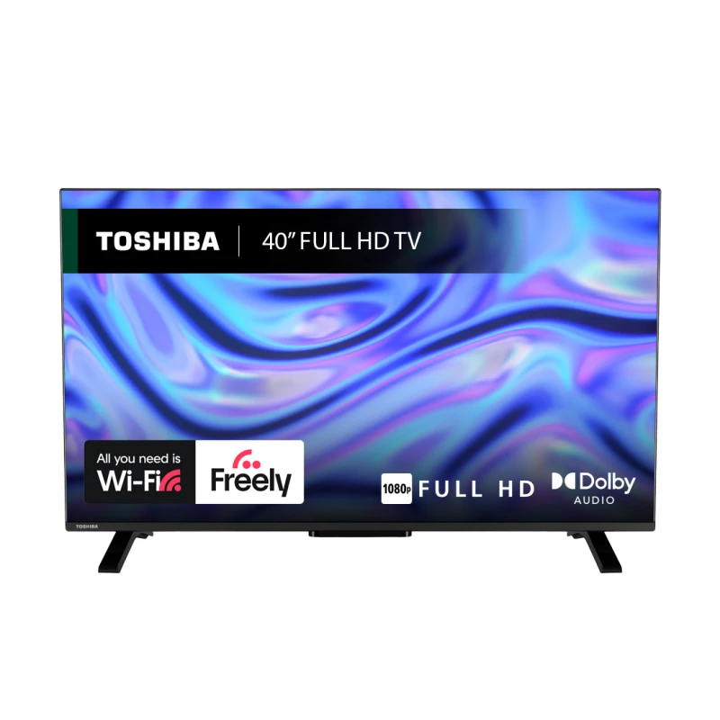 Image of Toshiba 40LV2553DB 40 Full HD Smart LED TV with HDR10 Dolby Audio & Freely Streaming 40LV2553DB Black