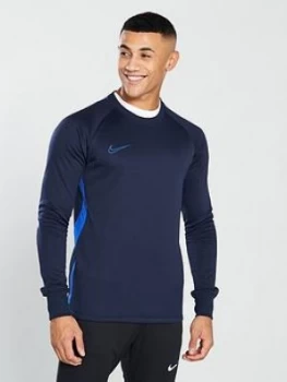Image of Nike Academy Therma Crew Navy Size L Men