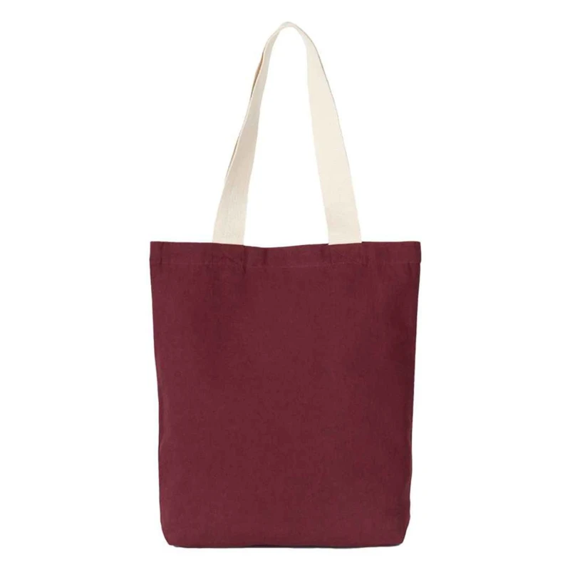 Image of Kimood Womens Flat Base Tote Bag in Maroon Maroon Female One Size