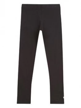 Image of Mintie by Mint Velvet Girls Black Embroidered Star Leggings - Black, Size Age: 7-8 Years, Women