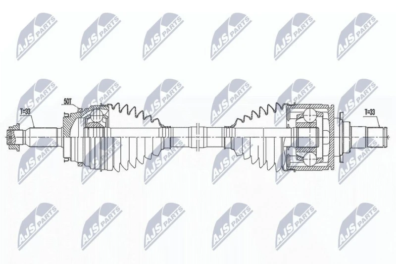 Image of NTY Drive shaft NTY NPW-MS-075
