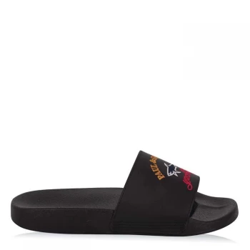 Image of Paul And Shark Crew Martello Lth Sliders - Black