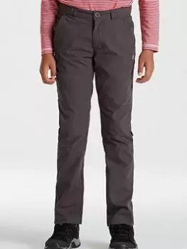 Image of Craghoppers Kids Kiwi Ii Water-resistant Trousers - Black, Size 13 Years