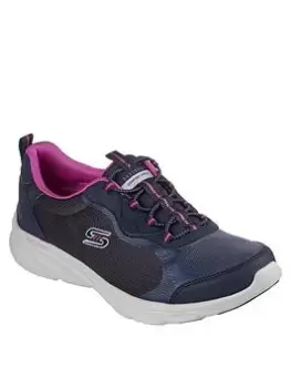 Image of Skechers D'lux Comfort Trainers, Navy, Size 3, Women