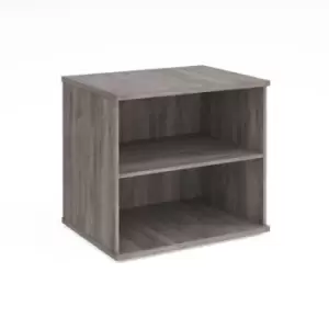 Image of Deluxe desk high bookcase 600mm deep - grey oak