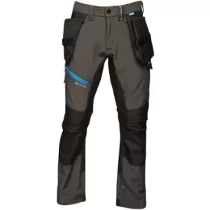 Image of Regatta Mens Strategic Softshell Work Trousers (32R) (Ash) - Ash