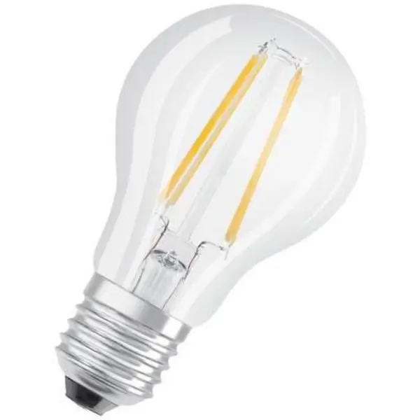 image of OSRAM 4058075819290 LED (monochrome) EEC E (A - G) E-27 Pear shape 6.5 W = 60 W Warm white (Ø x L) 60.0 mm x 105.0 mm 3 pc(s)