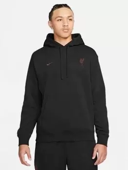 Image of Nike LFC NSW Mens Club Pullover Hoodie - Black, Size S, Men