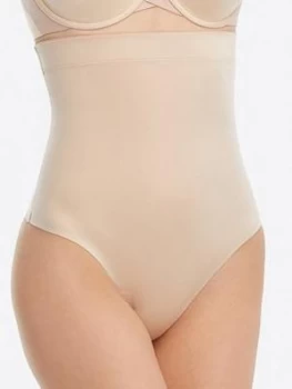 Image of Spanx Suit Your Fancy High-Waisted Thong - Nude, Size XL, Women