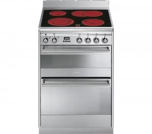 image of SMEG Concert SUK62CMX8 60cm Electric Ceramic Cooker