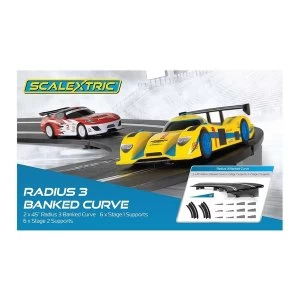 Image of Banked Curve R3 45&deg; Scalextric Accessory Pack