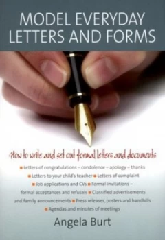 Image of Model Everyday Letters and Forms by Angela Burt Paperback