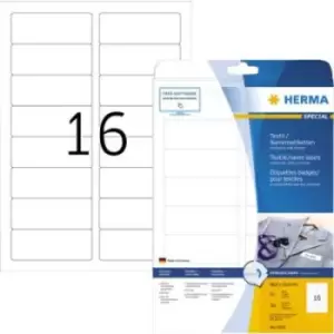 image of Herma 4515 Labels (A4) 88.9 x 33.8mm Acetate silk White 320 pc(s) Removable Name stickers