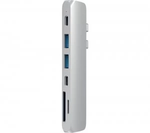 Image of SATECHI Aluminum Pro 4-port USB Type-C Hub - Silver